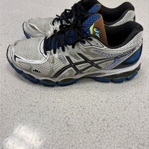 VINTAGE ASICS NIMBUS 16 White, Blue & Black Men's Running Sneakers shoes